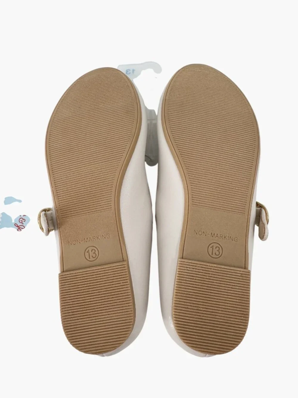 NEW Cat & Jack Kids' Marla Charm Ballet Flats - Ivory